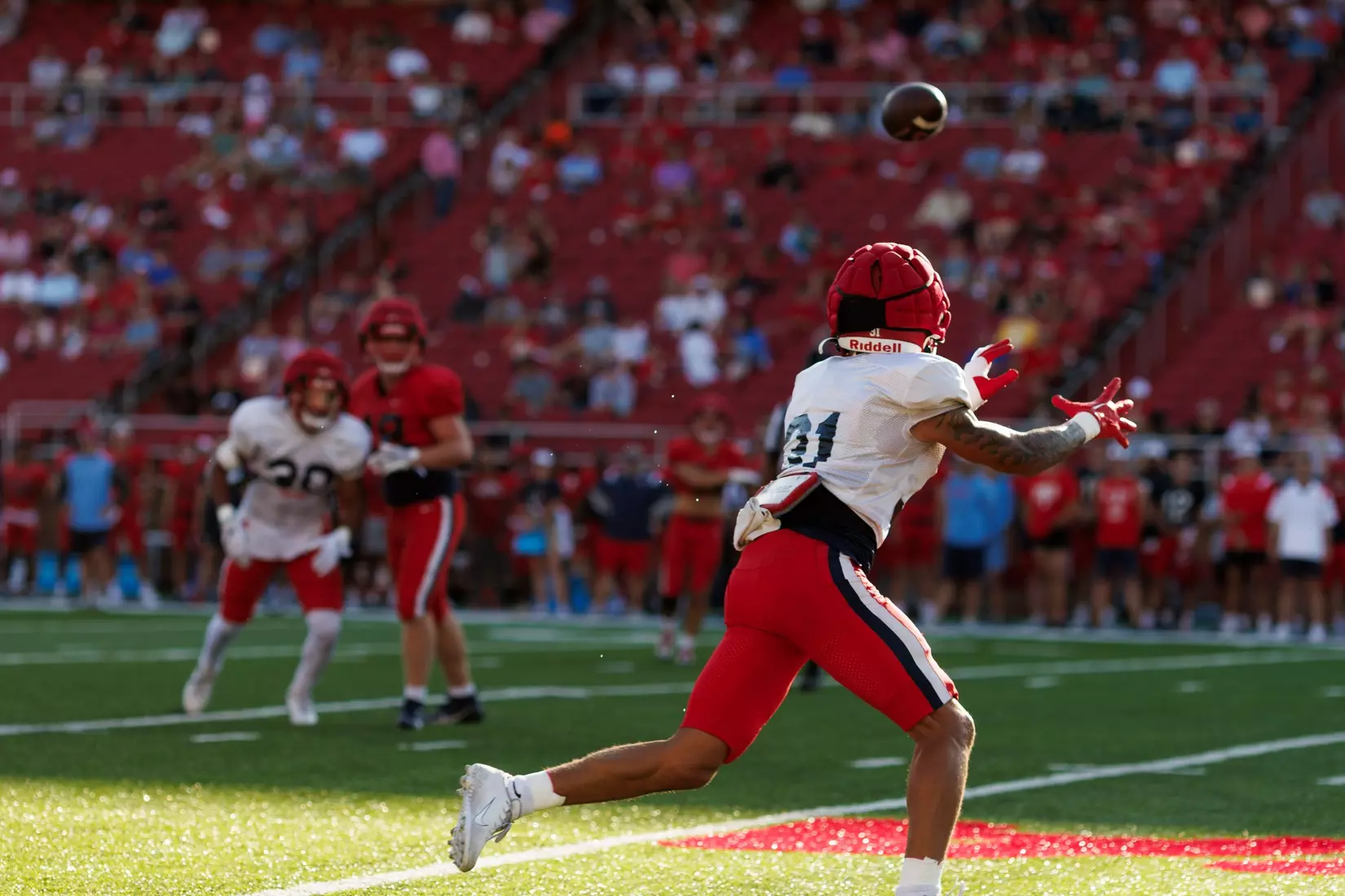 The Fall 2023 Fan Appreciation Day is photographed as the Liberty University Football Team scrimmages against themselves in Williams Stadium on August 18, 2023. (Photo by: Chase Gyles)