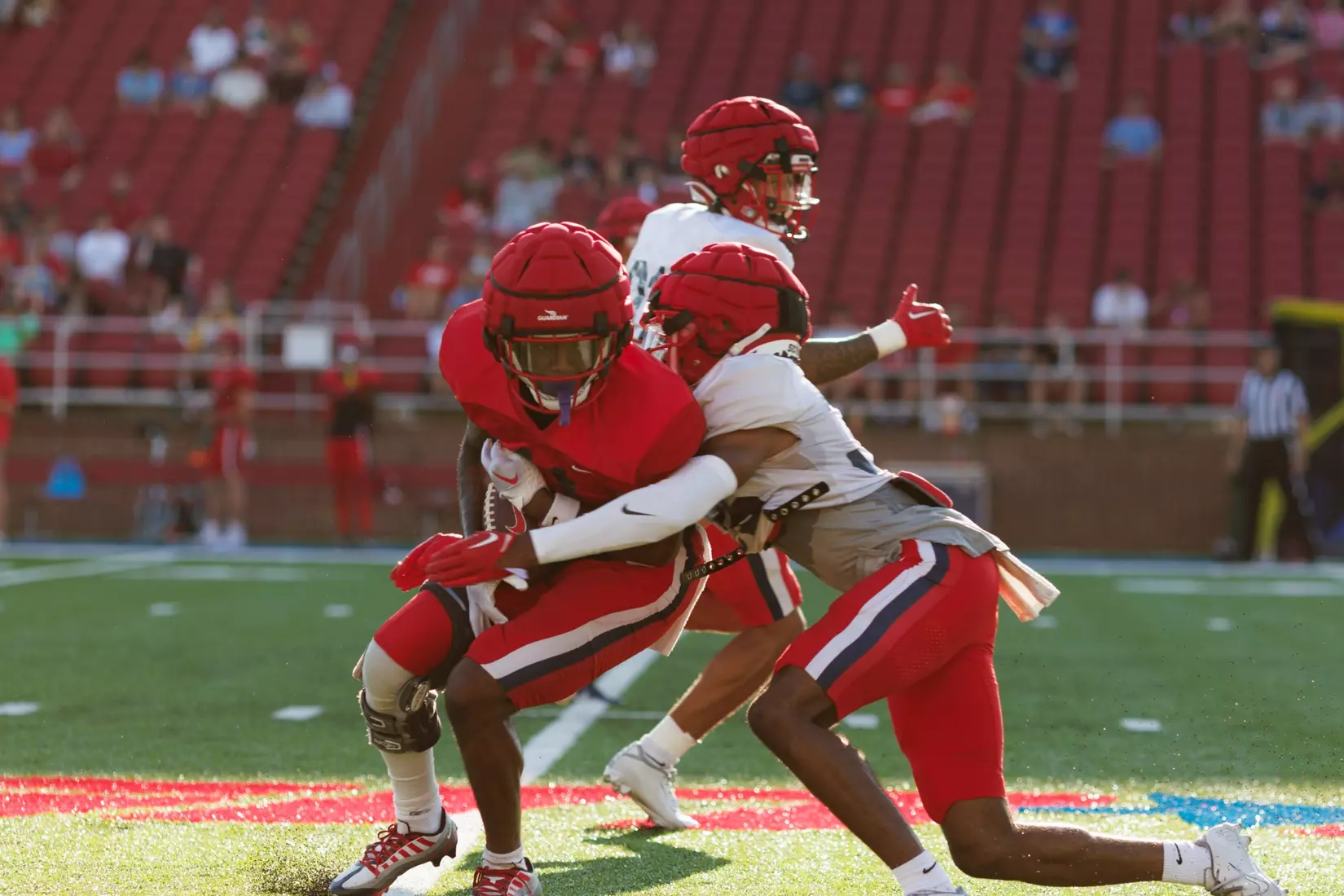 The Fall 2023 Fan Appreciation Day is photographed as the Liberty University Football Team scrimmages against themselves in Williams Stadium on August 18, 2023. (Photo by: Chase Gyles)