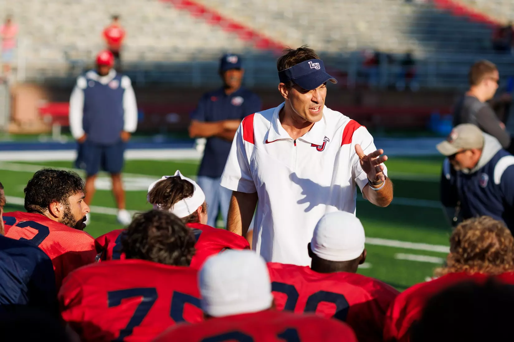 The Fall 2023 Fan Appreciation Day is photographed as the Liberty University Football Team scrimmages against themselves in Williams Stadium on August 18, 2023. (Photo by: Chase Gyles)