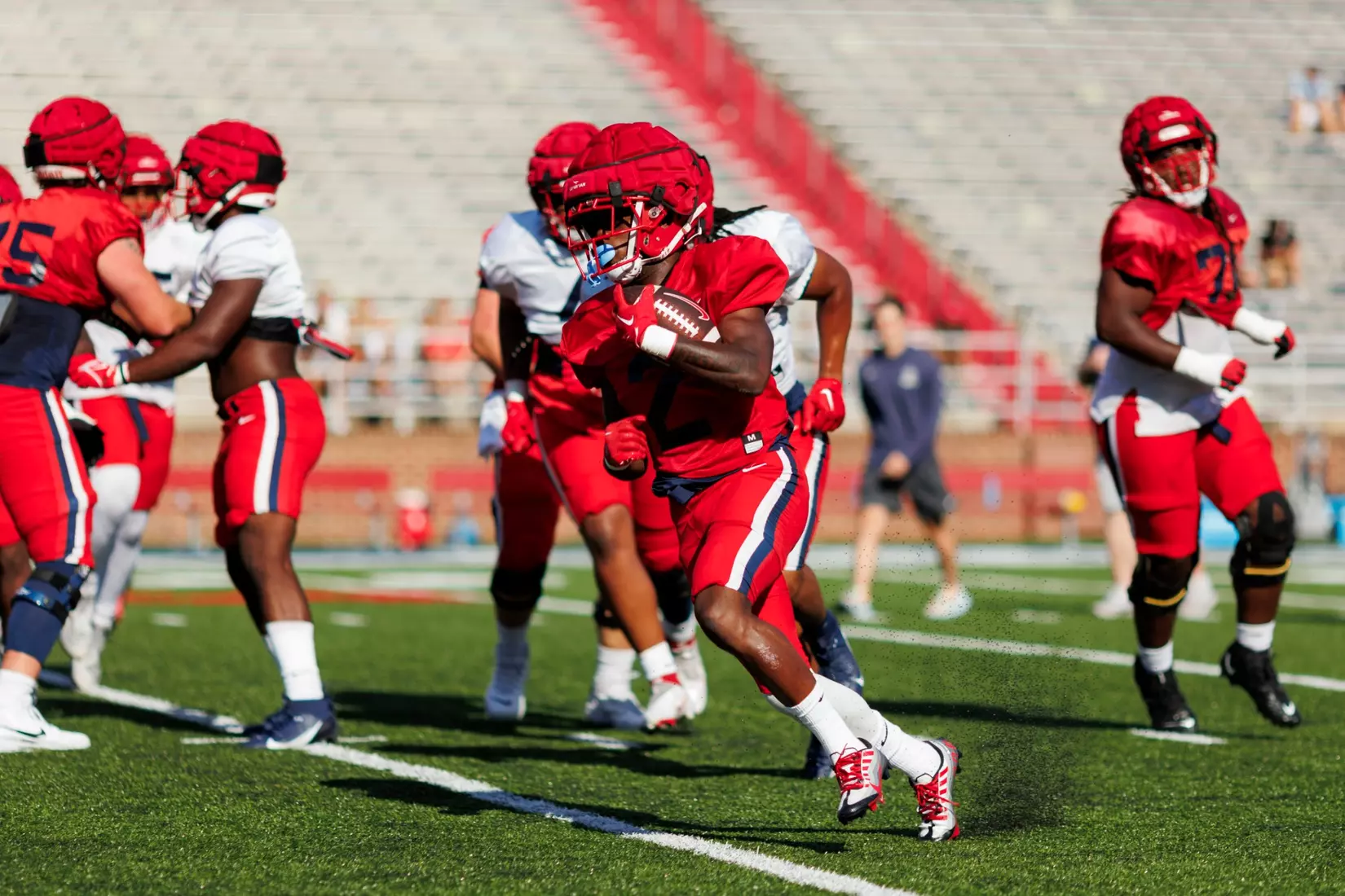 The Fall 2023 Fan Appreciation Day is photographed as the Liberty University Football Team scrimmages against themselves in Williams Stadium on August 18, 2023. (Photo by: Chase Gyles)