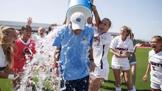 Liberty University’s Women’s Soccer team takes on the West Virginia University Women’s Soccer team in Osborne Stadium on September 03, 2023 (Photo by: Chase Gyles)