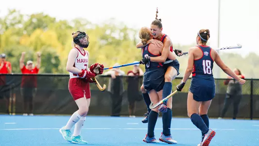 Liberty’s Field Hockey Team Faces Harvard University on September 8, 2023. (Photo by: Kendall Tidwell)