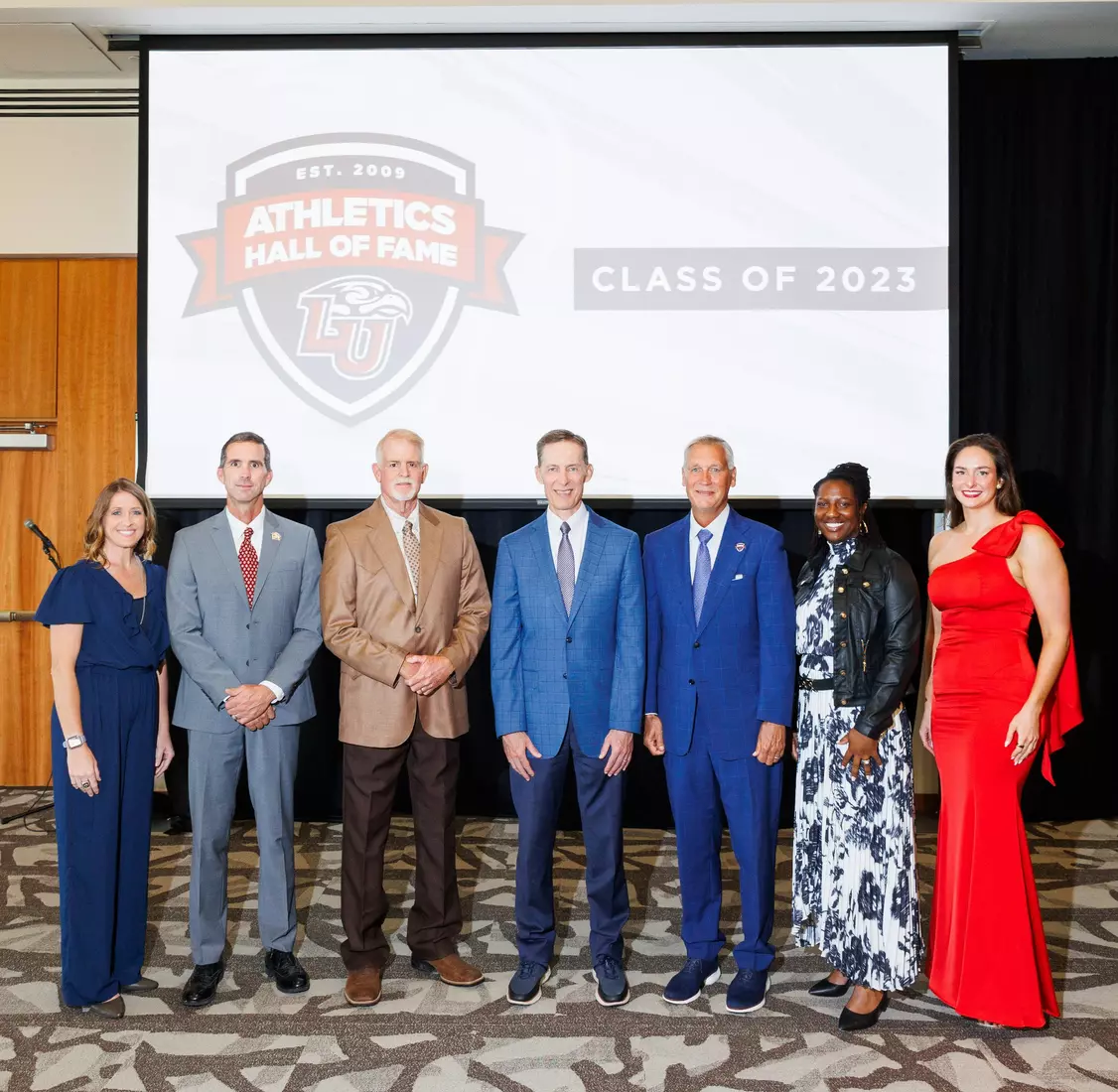 The 2023 Athletics Hall of Fame Banquet is photographed in the Alumni Ballroom on September 8th, 2023. (Photo by: Matt Reynolds)