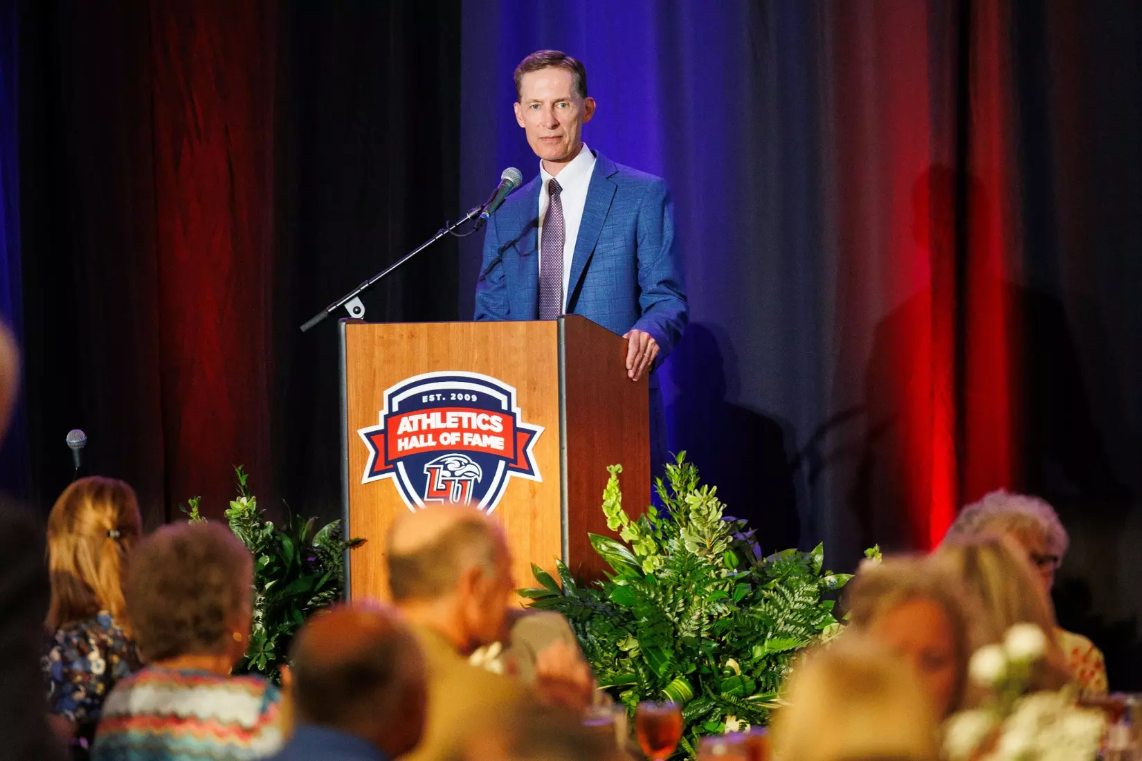 The 2023 Athletics Hall of Fame Banquet is photographed in the Alumni Ballroom on September 8th, 2023. (Photo by: Matt Reynolds)
