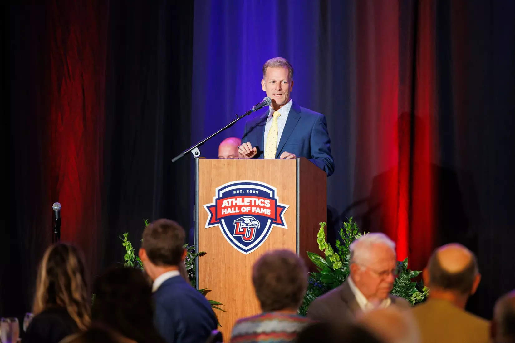 The 2023 Athletics Hall of Fame Banquet is photographed in the Alumni Ballroom on September 8th, 2023. (Photo by: Matt Reynolds)