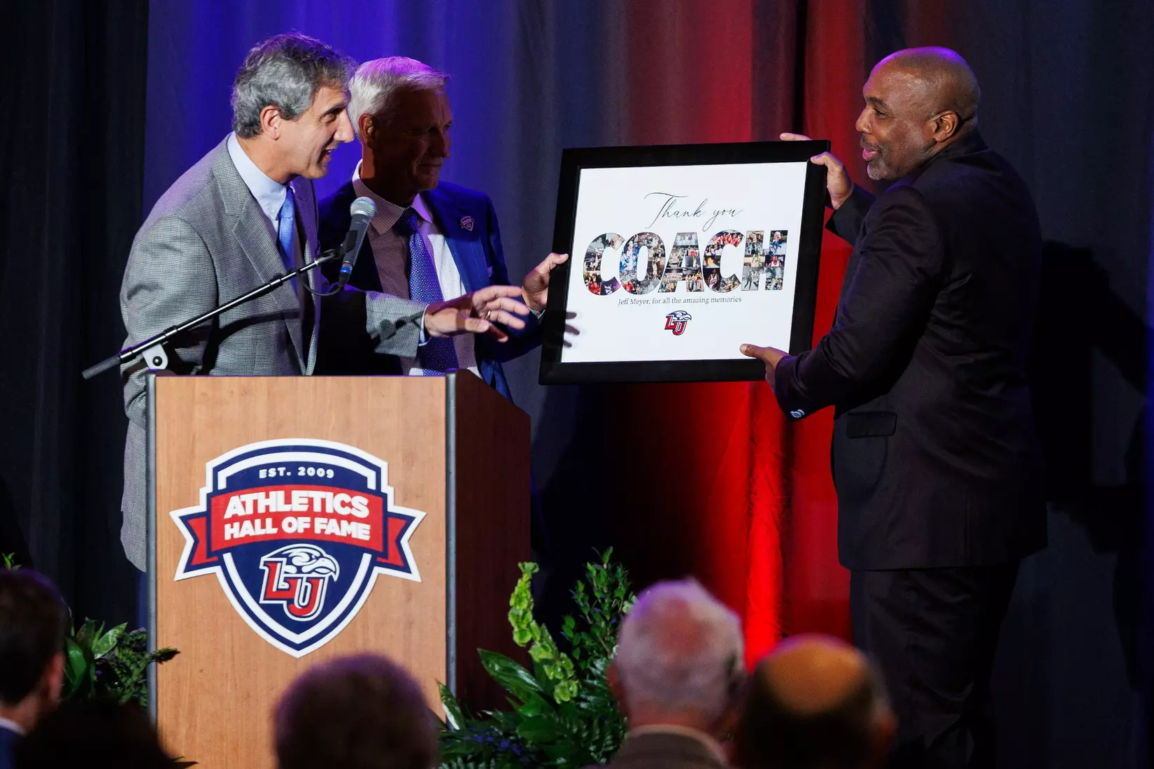 The 2023 Athletics Hall of Fame Banquet is photographed in the Alumni Ballroom on September 8th, 2023. (Photo by: Matt Reynolds)