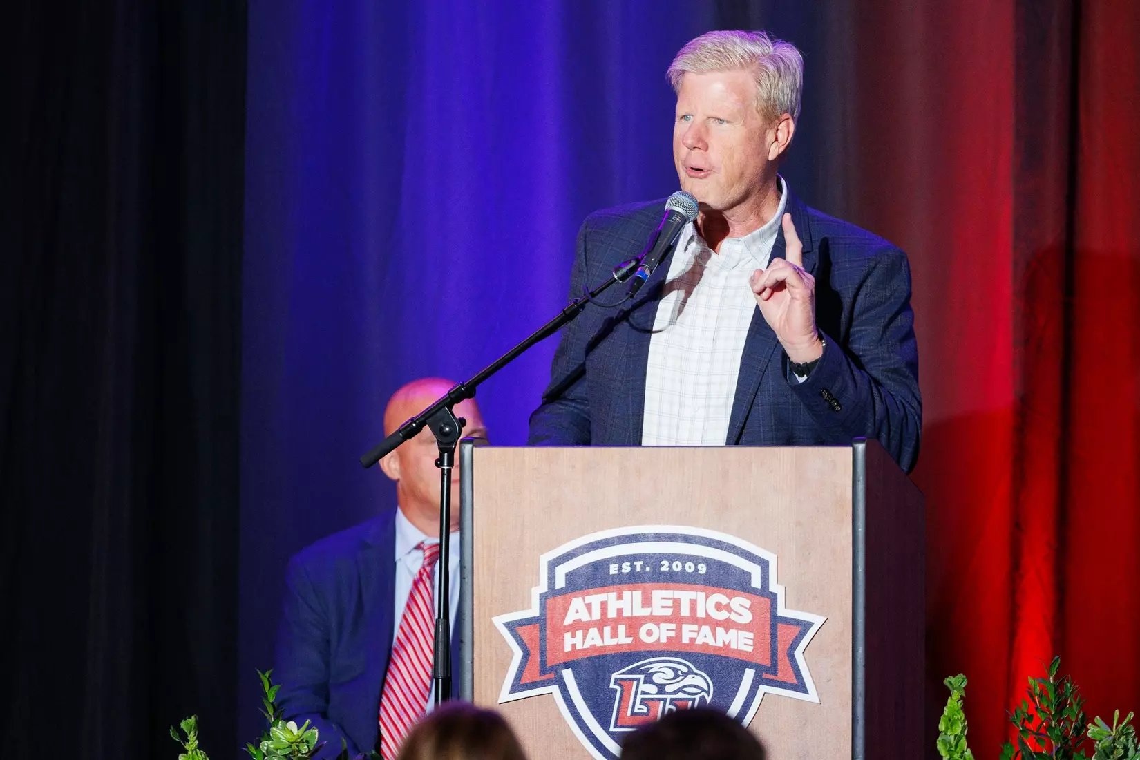 The 2023 Athletics Hall of Fame Banquet is photographed in the Alumni Ballroom on September 8th, 2023. (Photo by: Matt Reynolds)