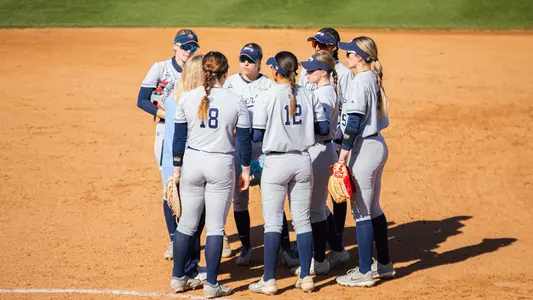 Softball Huddle vs. Stanford