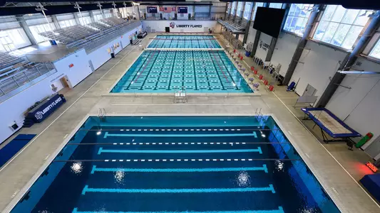 Updated facilities photos of the Liberty Natatorium are taken on November 23, 2022. (Photo by Joel Coleman)