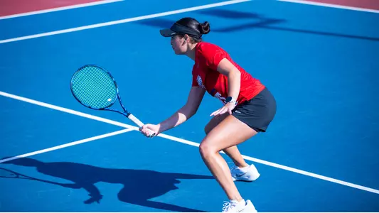 Anika Lemus Hits a Volley