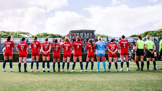 WSOC Lineup during national anthem