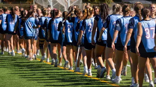 WLAX Post Game High-Five Line