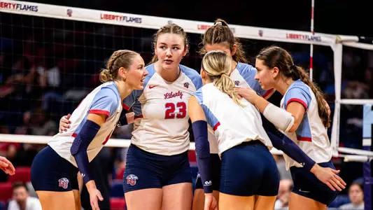 Volleyball Huddle at WKU 2024