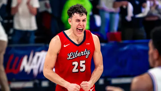 Liberty Men’s Basketball vs. La Tech on February 10th, 2024. (Photo by Cassidy Paxton)