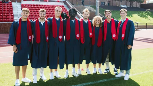 Athletics - NCAA GSR Release Story Photo of Men's Soccer Graduates (2024)