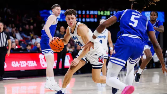 Men’s Basketball takes on UT Arlington at the Liberty Arena on December 21, 2024. (Photo by KJ Jugar)