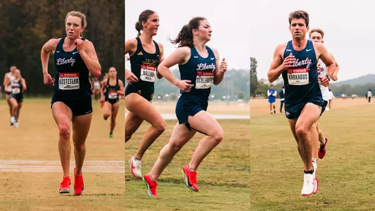 Hostetler Schlenker Harkabus Action at CUSA XC
