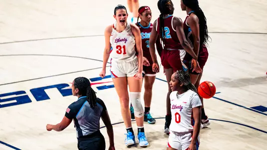 Bella Smuda and Jordan Hodges Celebrate vs. New Mexico State