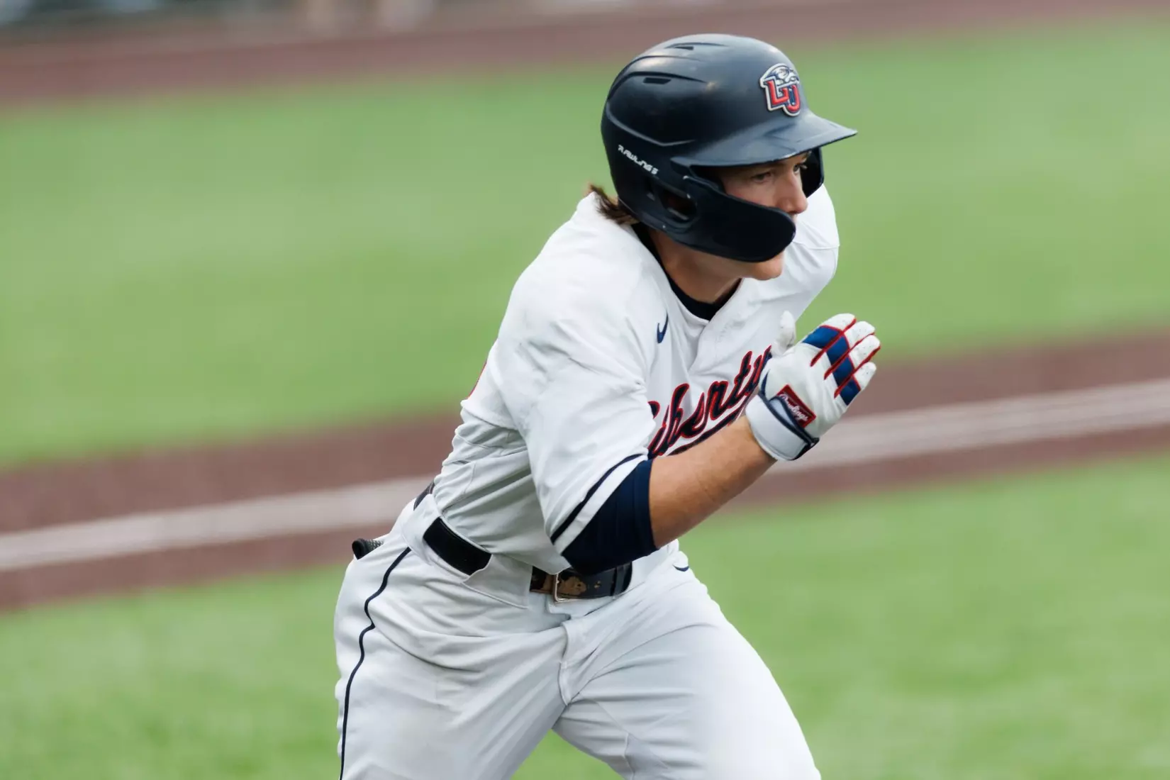 Baseball takes on Quinnipiac at the Liberty Baseball Stadium on February 16, 2024. (Photo by Matt Reynolds)