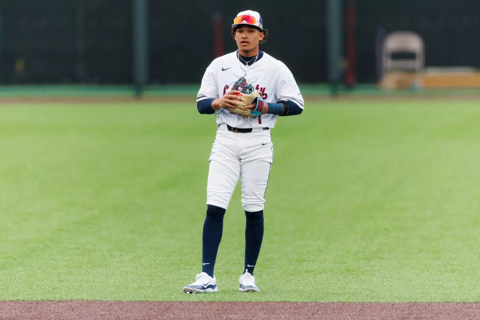 Baseball takes on Quinnipiac at the Liberty Baseball Stadium on February 16, 2024. (Photo by Matt Reynolds)