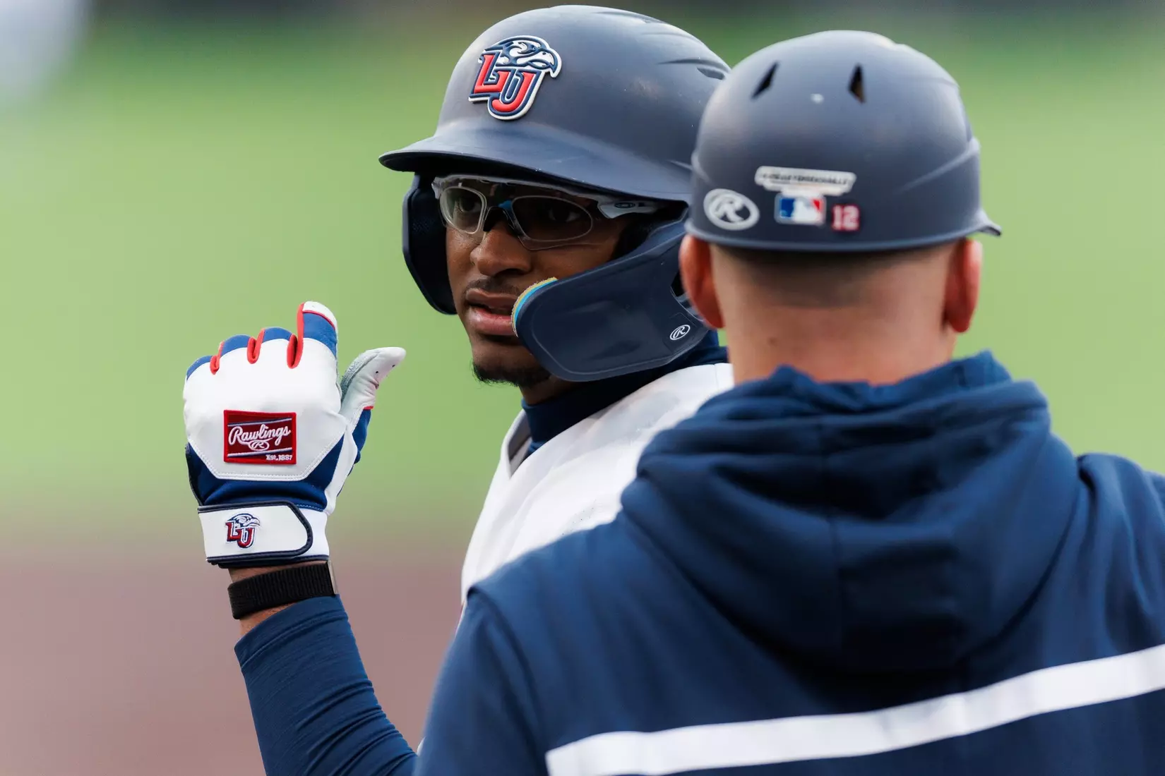 Baseball takes on Quinnipiac at the Liberty Baseball Stadium on February 16, 2024. (Photo by Matt Reynolds)