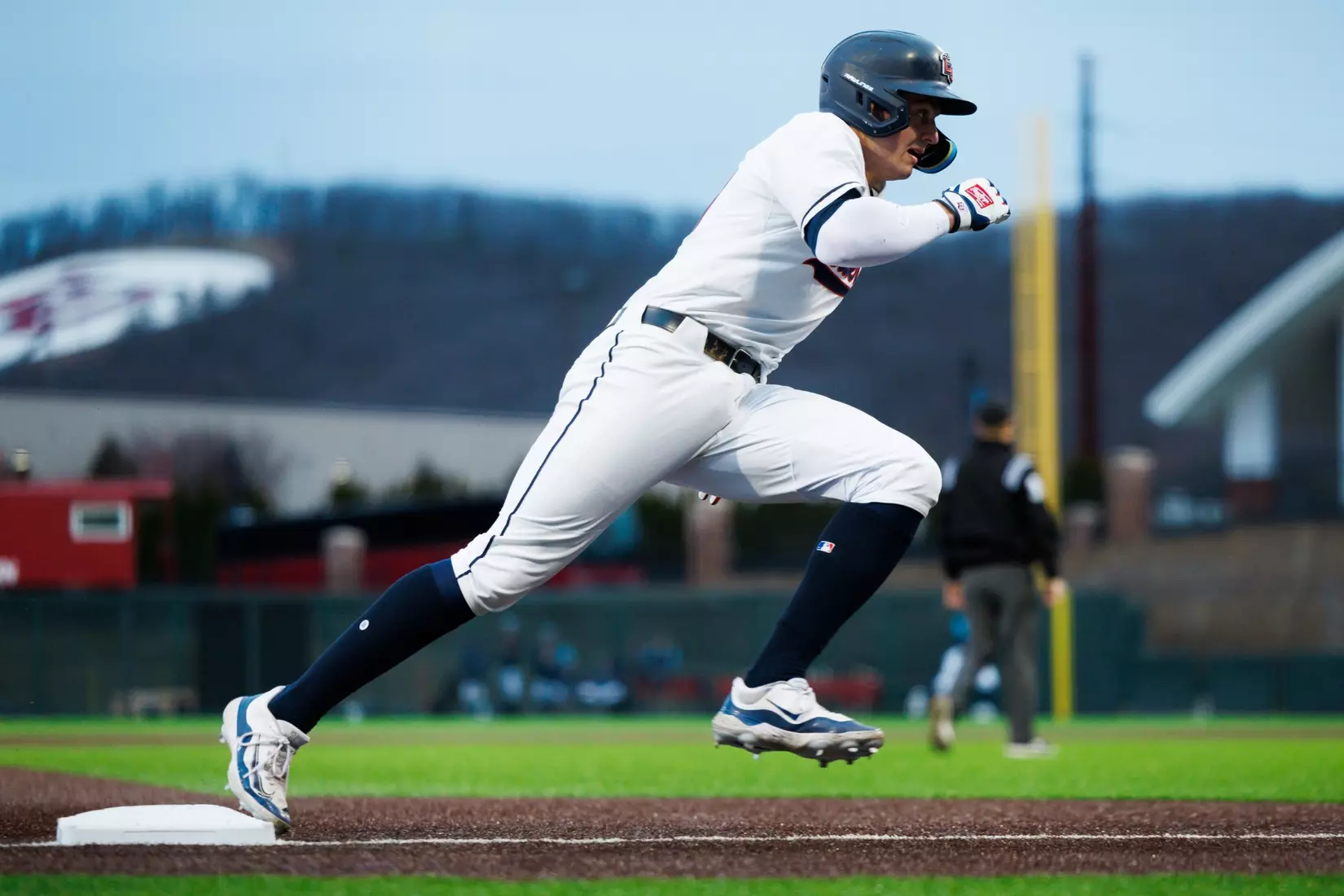 Baseball takes on Quinnipiac at the Liberty Baseball Stadium on February 16, 2024. (Photo by Matt Reynolds)