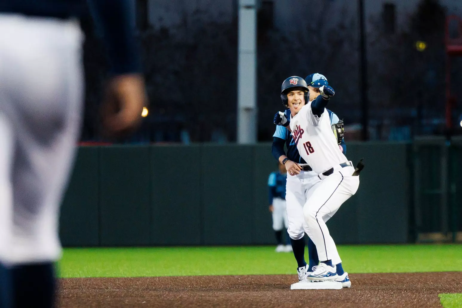 Baseball takes on Quinnipiac at the Liberty Baseball Stadium on February 16, 2024. (Photo by Matt Reynolds)