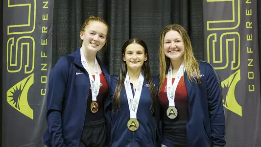 2024 ASUN Diving Podium