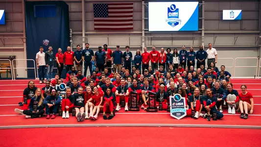 2024 CUSA Indoor Track Championships Combined Team Photo