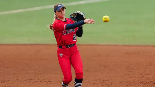 Liberty Softball takes on Saint Francis University at the Liberty Softball Stadium on February 23, 2024. (Photo by Matt Reynolds)