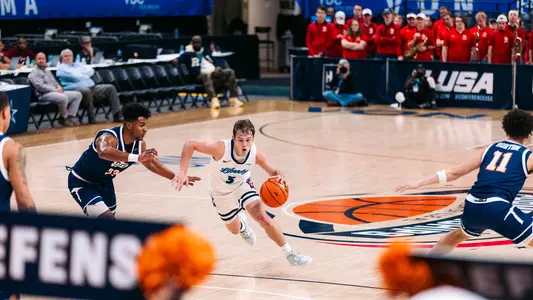 Liberty Men’s Basketball Quarterfinals vs. UTEP for CUSA Championship on March 14th, 2024. (Photo by Cassidy Paxton)