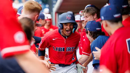 Baseball - Tanner Marsh HR Dugout Celebration 3-17-24