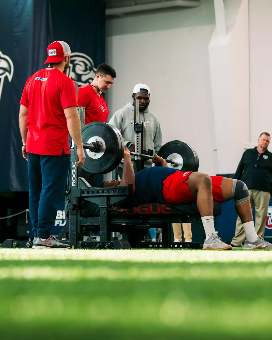 Liberty Football Pro Day on March 20th, 2024. (Photo by Cassidy Paxton)