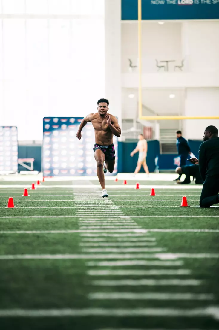 Liberty Football Pro Day on March 20th, 2024. (Photo by Cassidy Paxton)