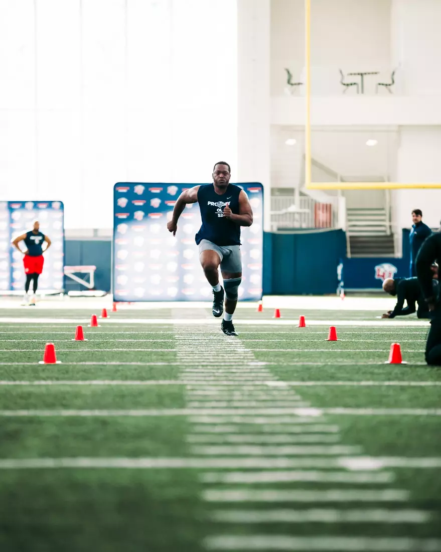 Liberty Football Pro Day on March 20th, 2024. (Photo by Cassidy Paxton)