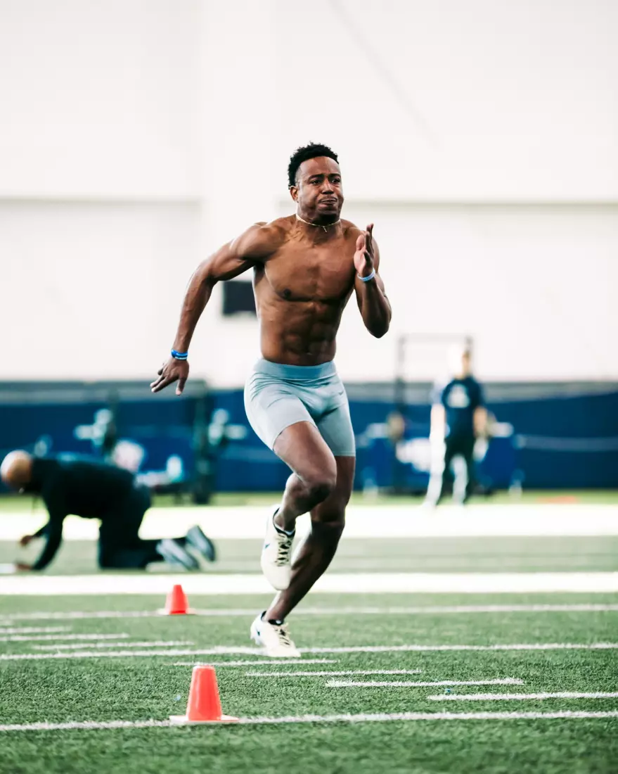 Liberty Football Pro Day on March 20th, 2024. (Photo by Cassidy Paxton)