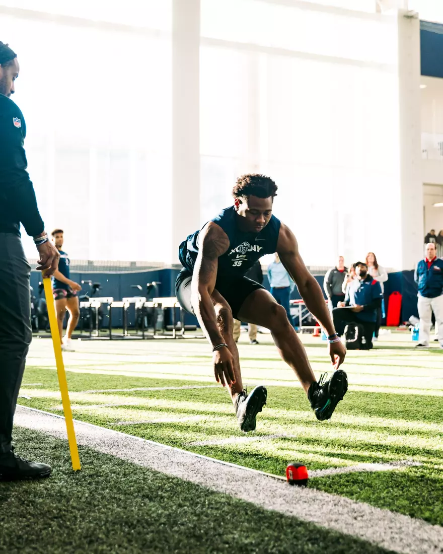 Liberty Football Pro Day on March 20th, 2024. (Photo by Cassidy Paxton)