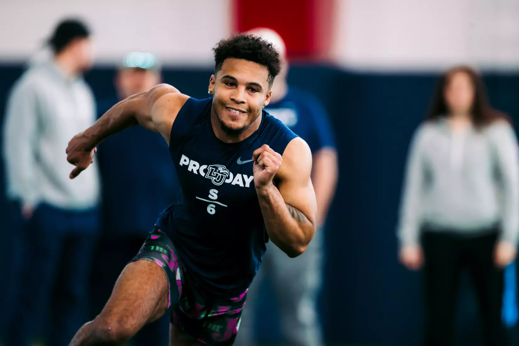Liberty Football Pro Day on March 20th, 2024. (Photo by Cassidy Paxton)