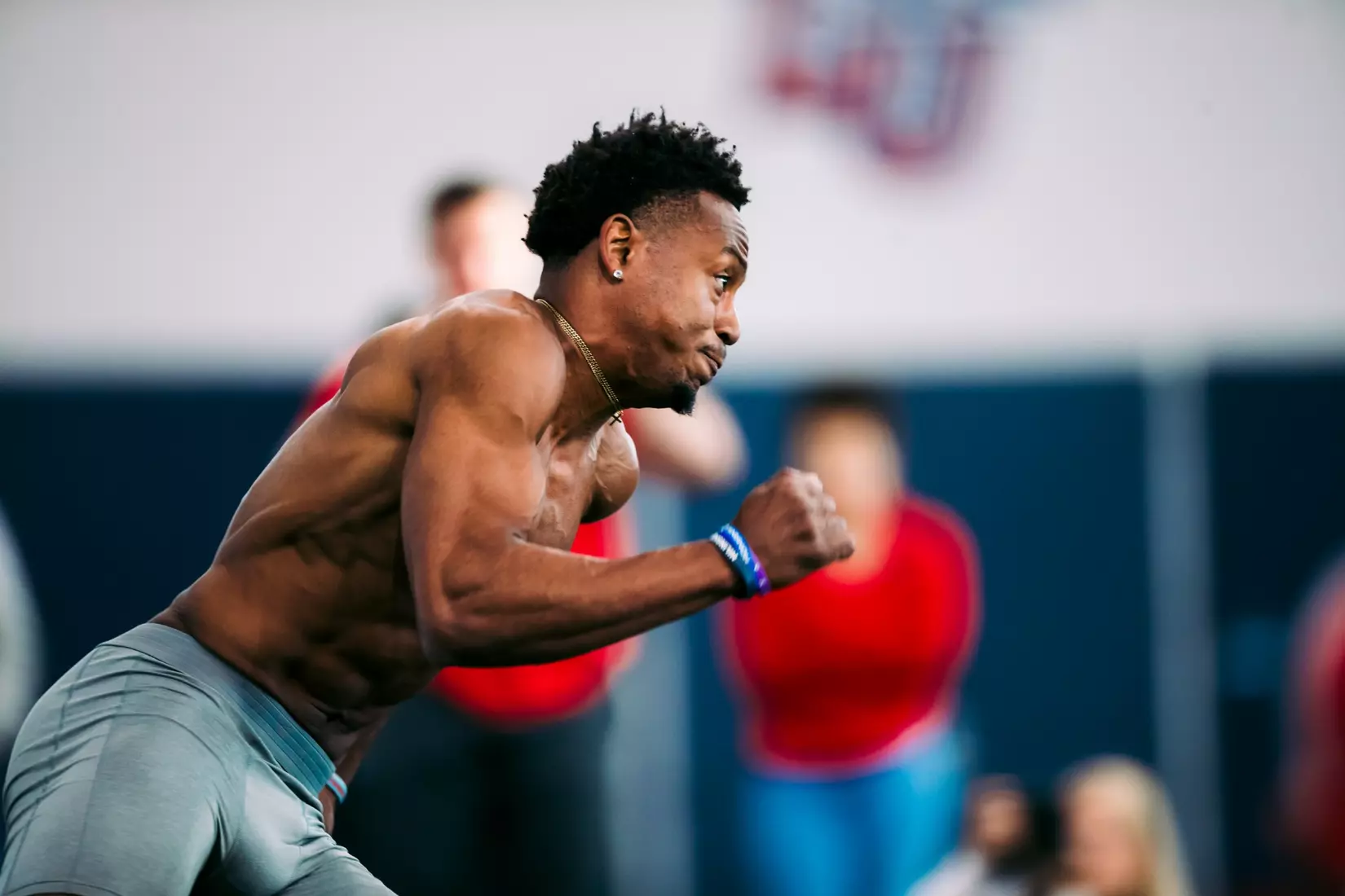 Liberty Football Pro Day on March 20th, 2024. (Photo by Cassidy Paxton)