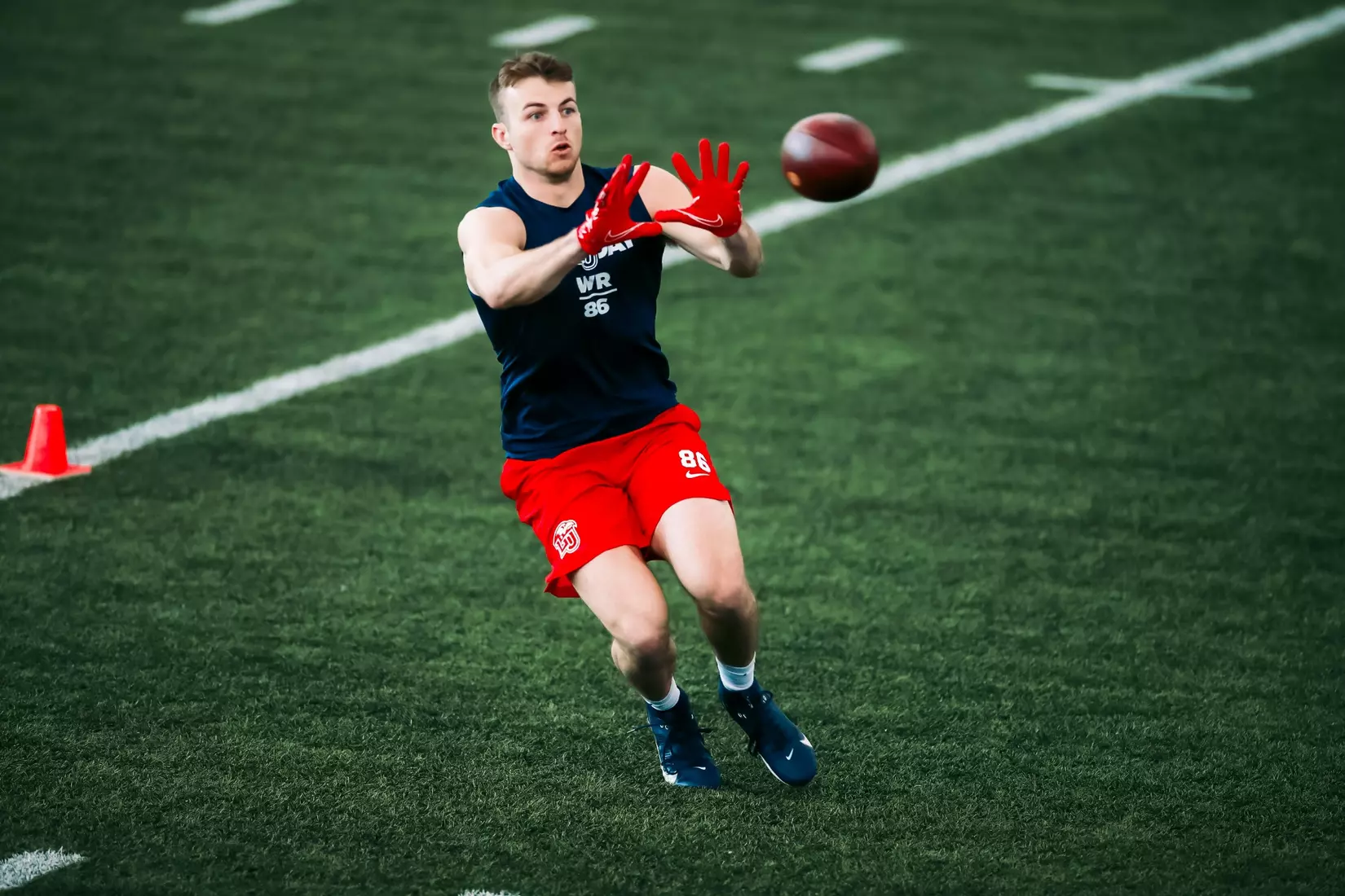 Liberty Football Pro Day on March 20th, 2024. (Photo by Cassidy Paxton)
