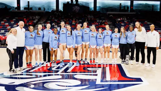 2023-24 WBB Team on Senior Day