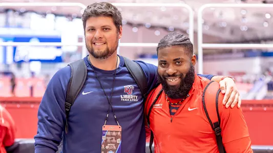 Luke Johnson and Warren Barrett at 2024 NCAA Indoor