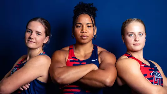 Maddy Hunt, Kali Grayson, Annika Hantho Blue Background