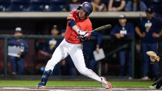 Simmons swinging bat