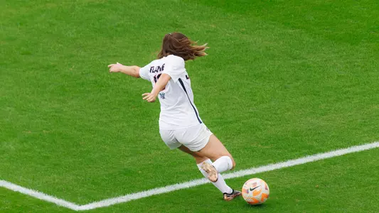 Valentine kicking ball