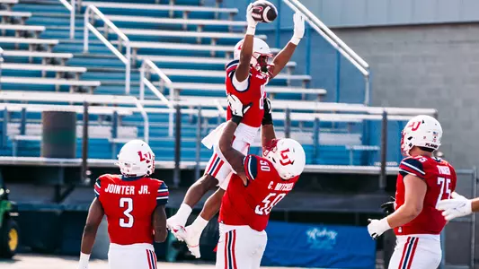 Mitchell celebrating