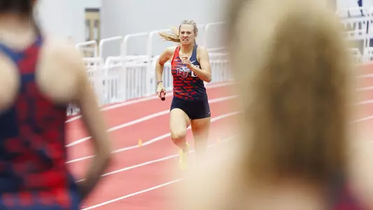 Liberty hosts the Liberty Kickoff Track Meet in the Indoor Track Complex on December 1, 2023. (Photo by: Jessie Jordan)