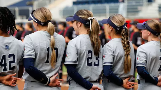 Liberty Softball takes on New Mexico State on April 19, 2024. (Photo by KJ Jugar)