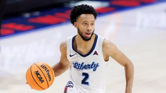 Liberty University’s Men’s Basketball team takes on Eastern Kentucky University’s Men’s Basketball team in the ASUN Semifinal in the Liberty Arena on March 02, 2023. (Photo by: Chase Gyles)