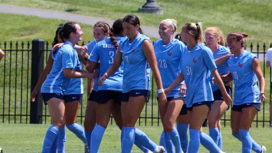 Women's Soccer Team Celebration vs. ETSU